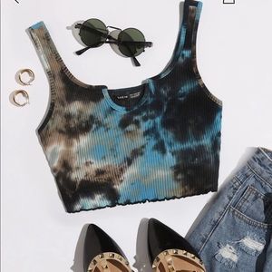 Tie Dye Crop Tank Top